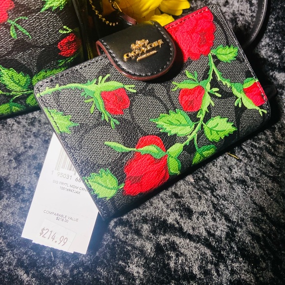 Coach bag & wallet - Gorgeous floral purse w/ matching wallet (sold as a set) - Picture 3 of 16